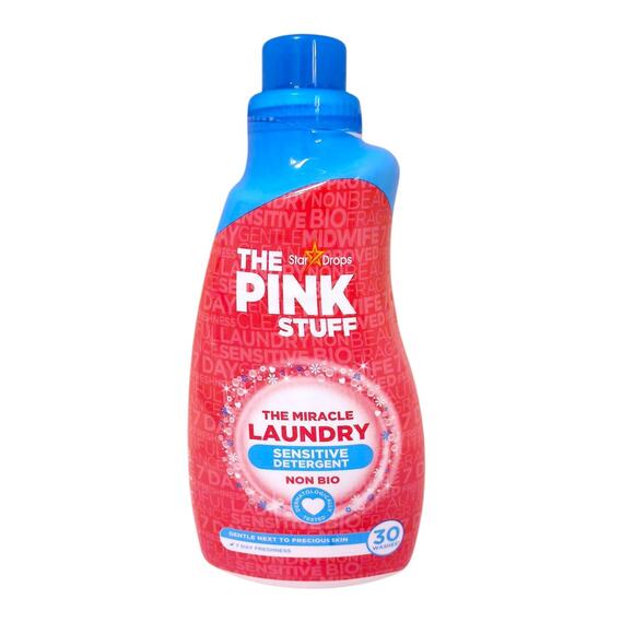 Pink Stuff Sensitive Miracle Laundry Detergent Gentle Non Bio 32.5 fl oz 960 ml - Picture 1 of 11